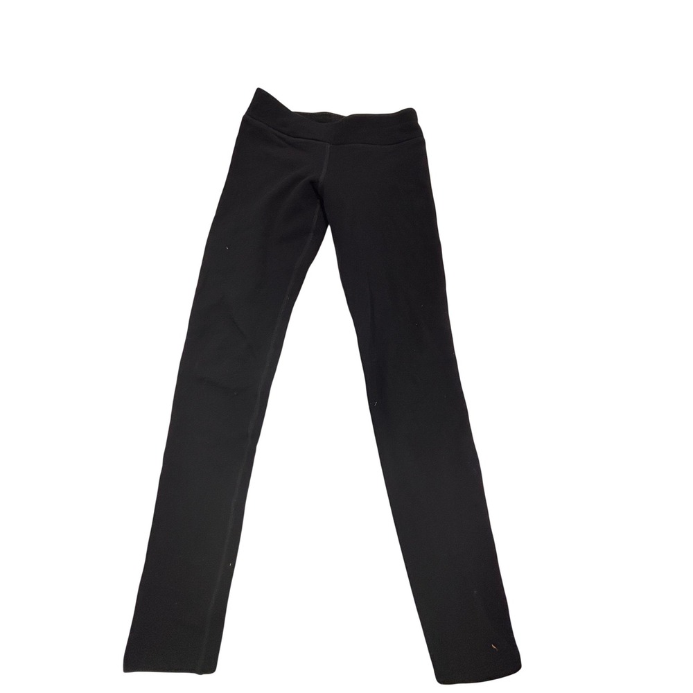 Athleta Girl Black Polartec Fleece Lined Leggings Kids Size L 12 Thermal